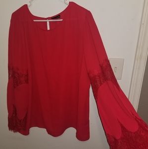 Red blouse